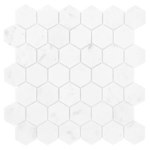 Mozaic Carrara White Hexagon 48