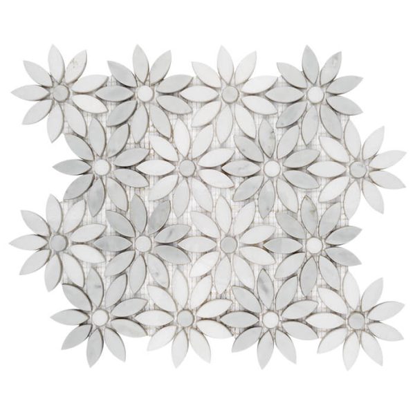 Mozaic Carrara White Bloom