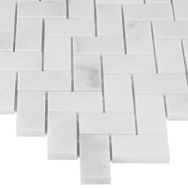 Mozaic Eastern White Herringbone 48