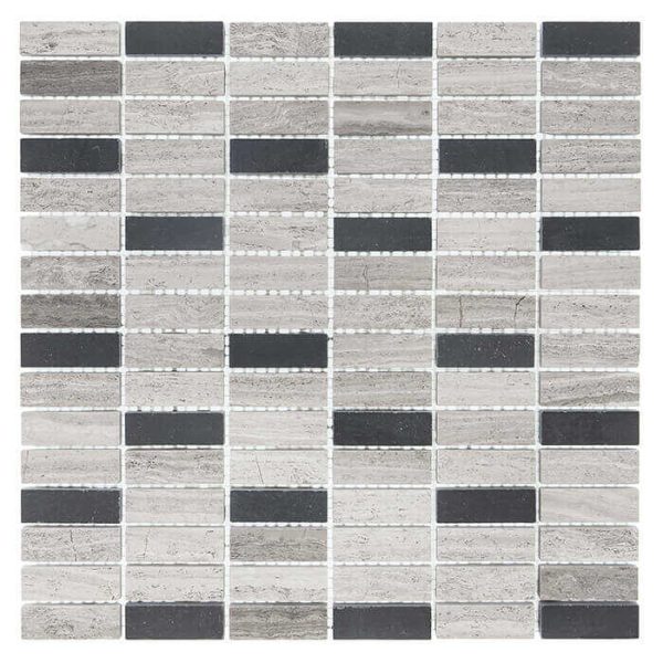 Mozaic Woodstone Grey Block Mix 48