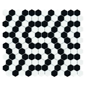 Mozaic Mini Hexagon B&Amp;W Coral