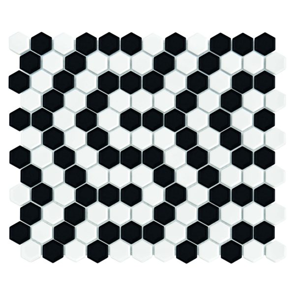 Mozaic Mini Hexagon B&Amp;Amp;W Coral