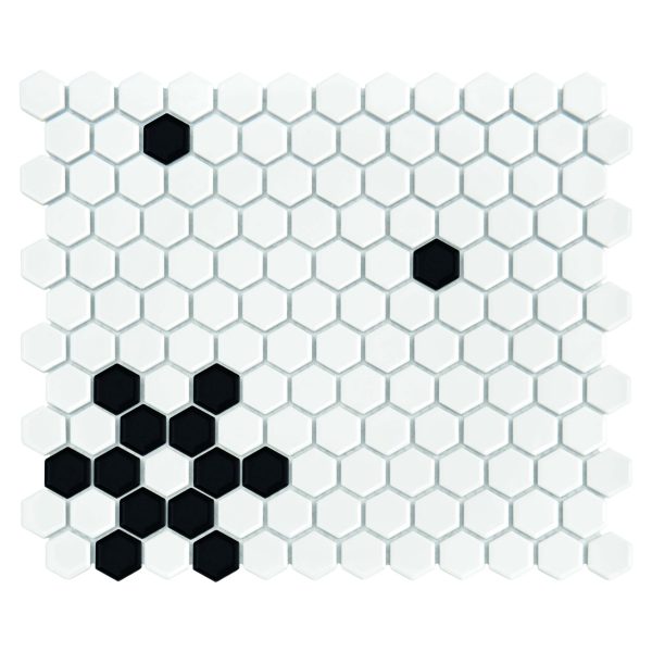 Mozaic Mini Hexagon B&Amp;Amp;W Snow