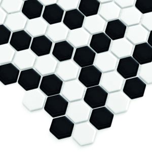 Mozaic Mini Hexagon B&Amp;W Coral