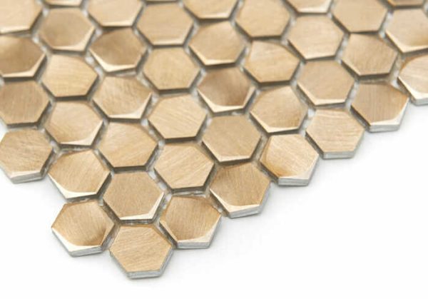 Mozaic Allumi Gold Hexagon 14