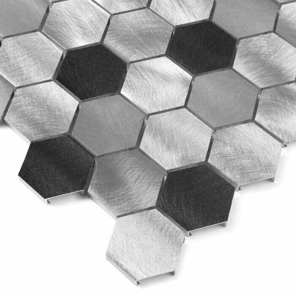 Mozaic Allumi Grey Hexagon Mix 48
